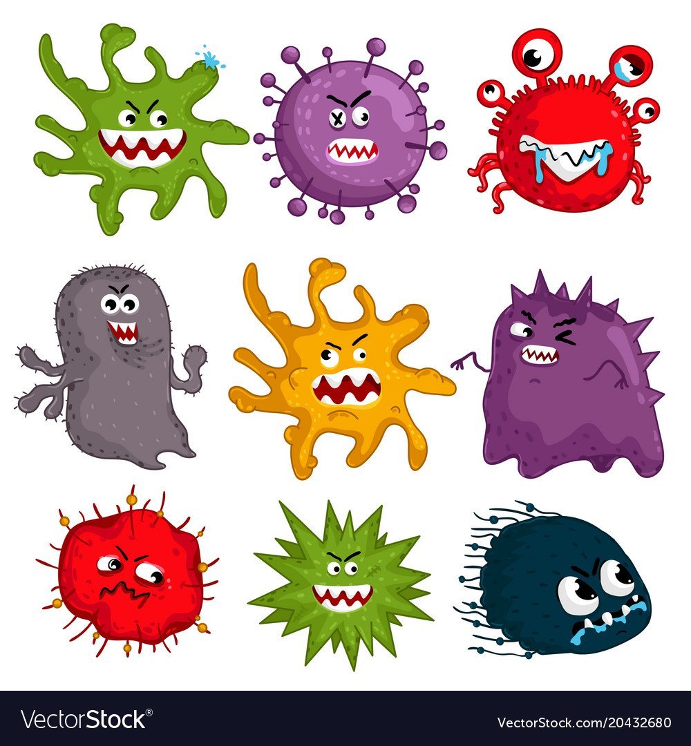 Микробы вирусы бактерии для детей