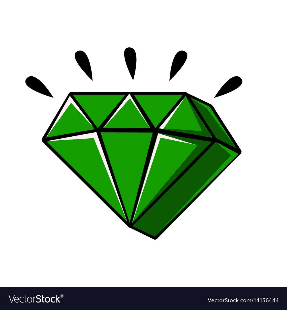 Изумруд рисунок