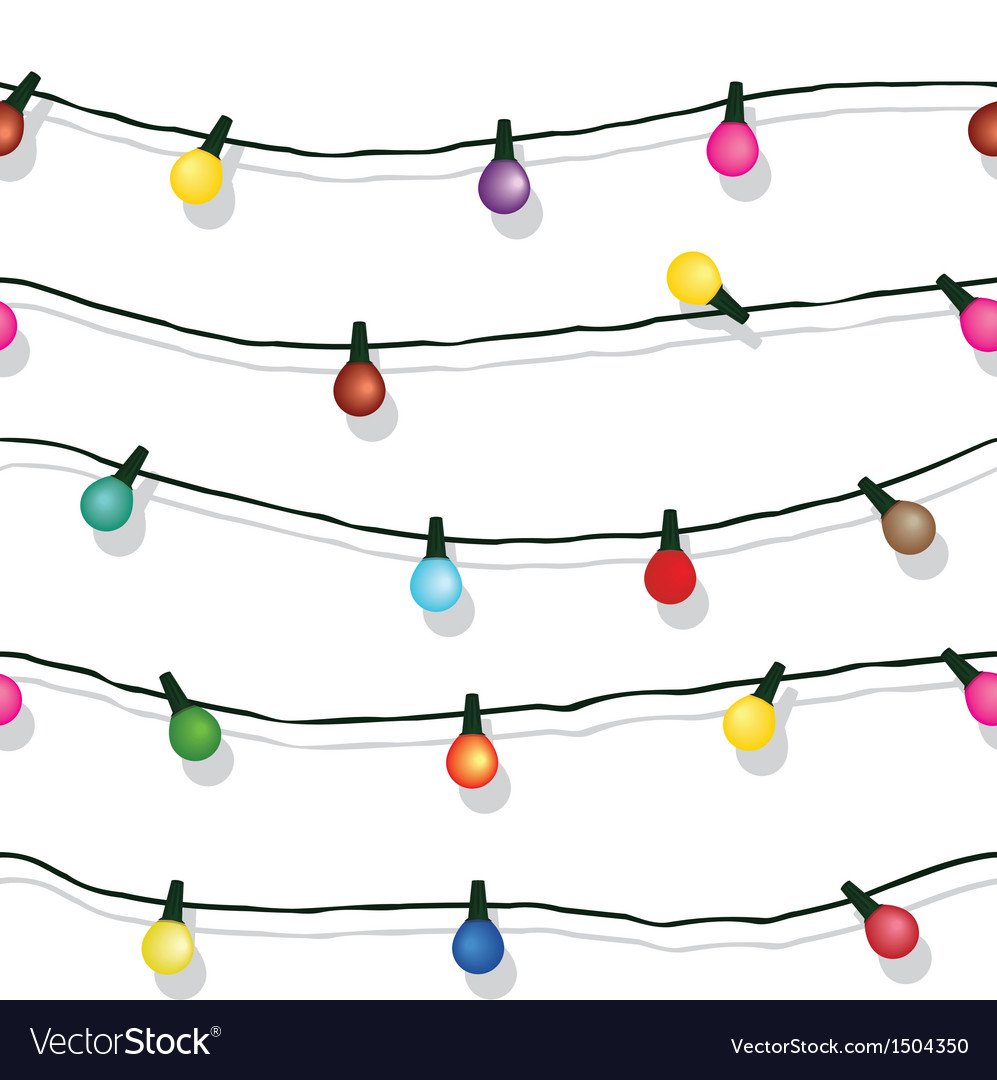 Рисование Новогодняя гирлянда