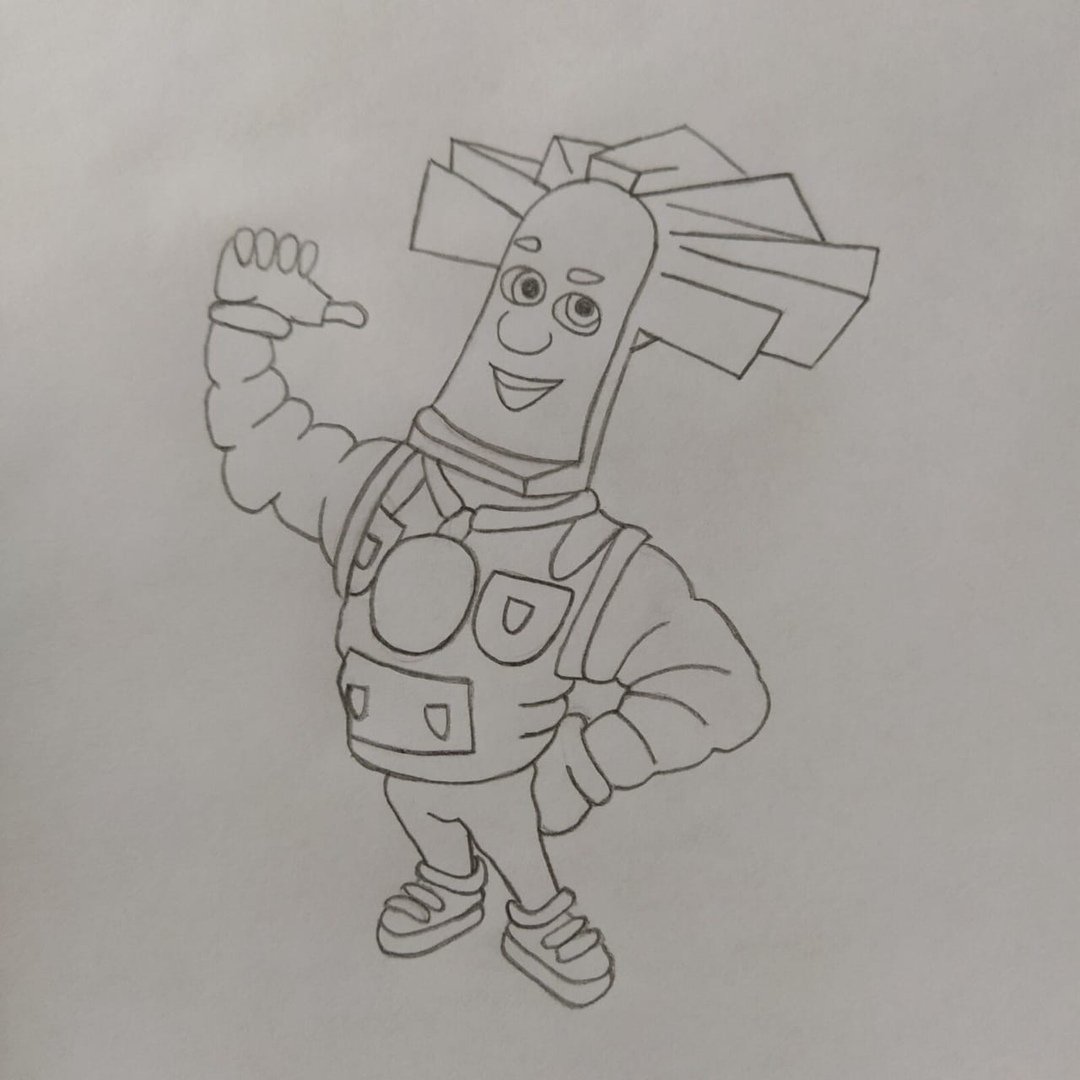 Папус из Фиксиков рисунок