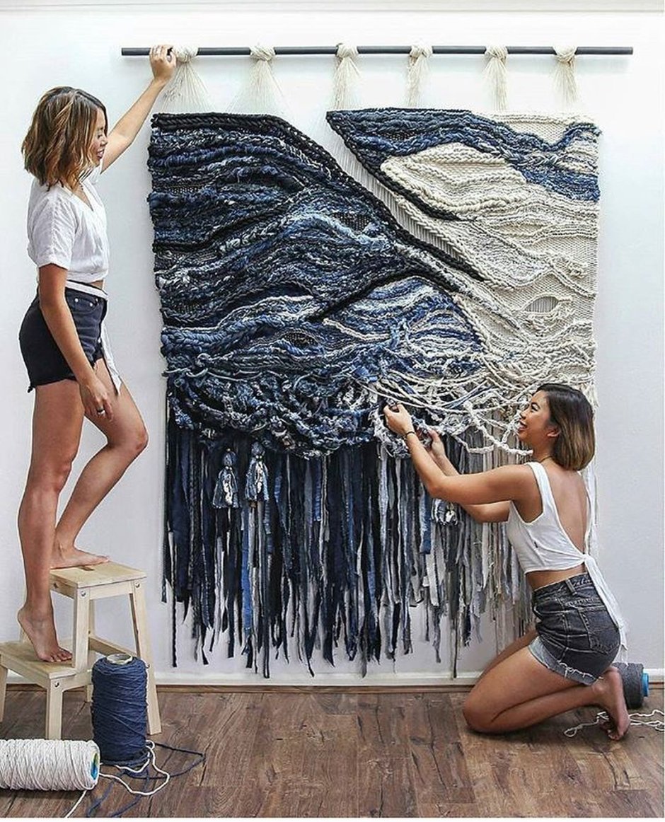 Вязаные картины крючком