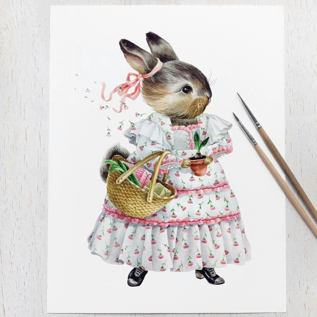 Оксана Фомина иллюстрации кролики