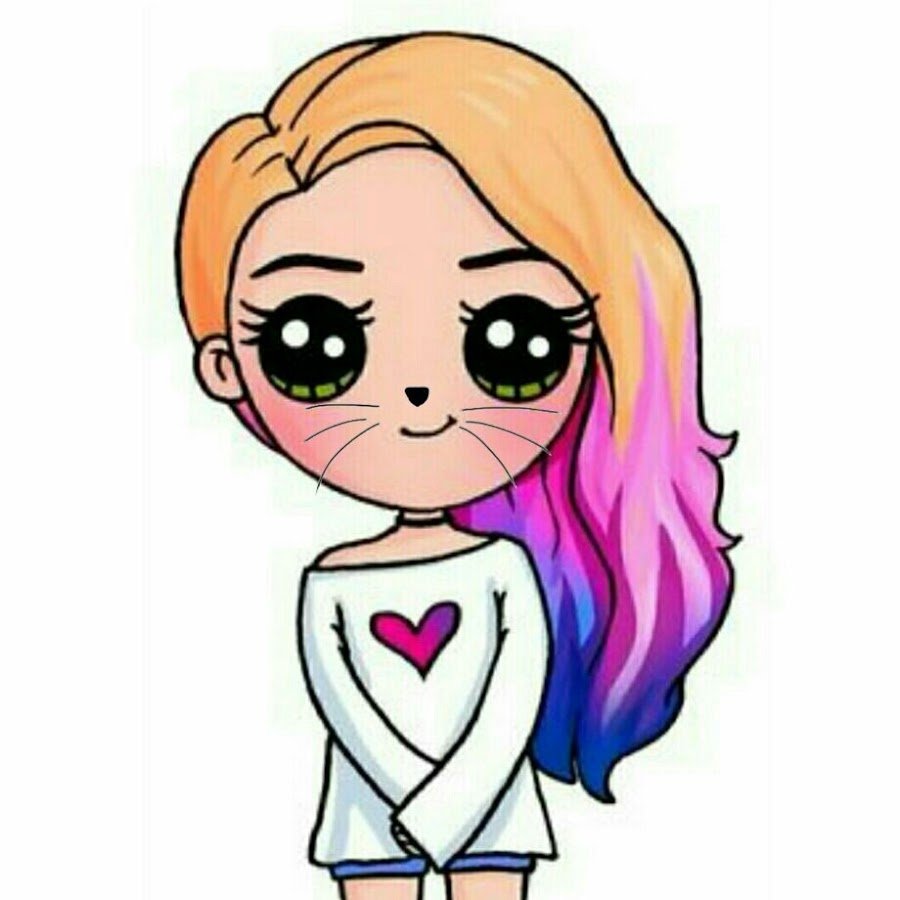 Милый котенок рисунок для срисовки