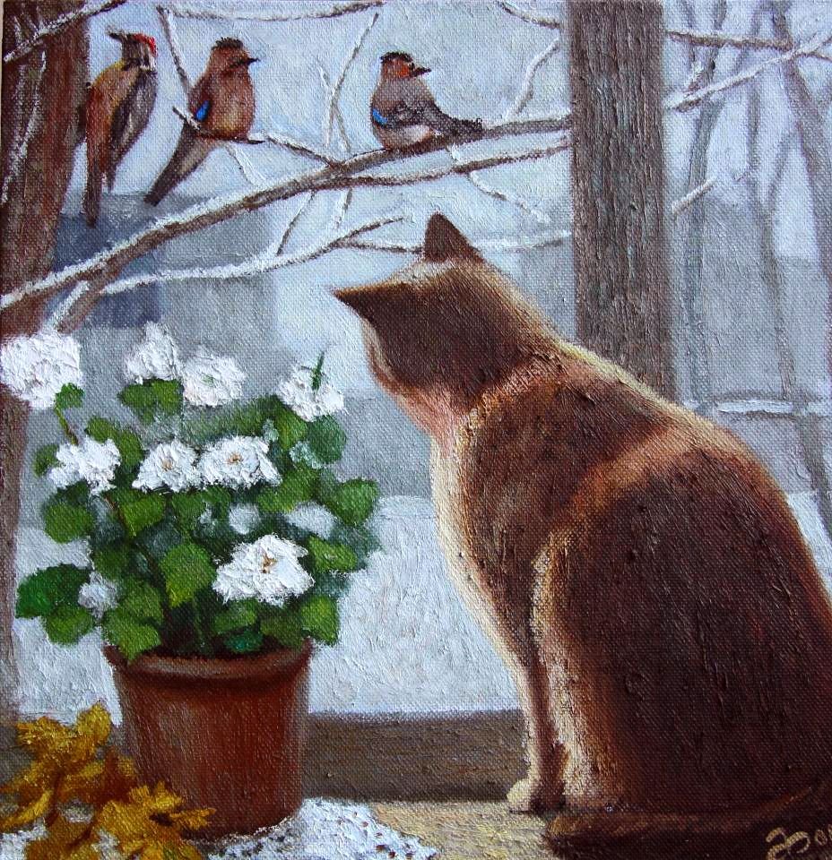 Художник Василий Фомюк кот картина