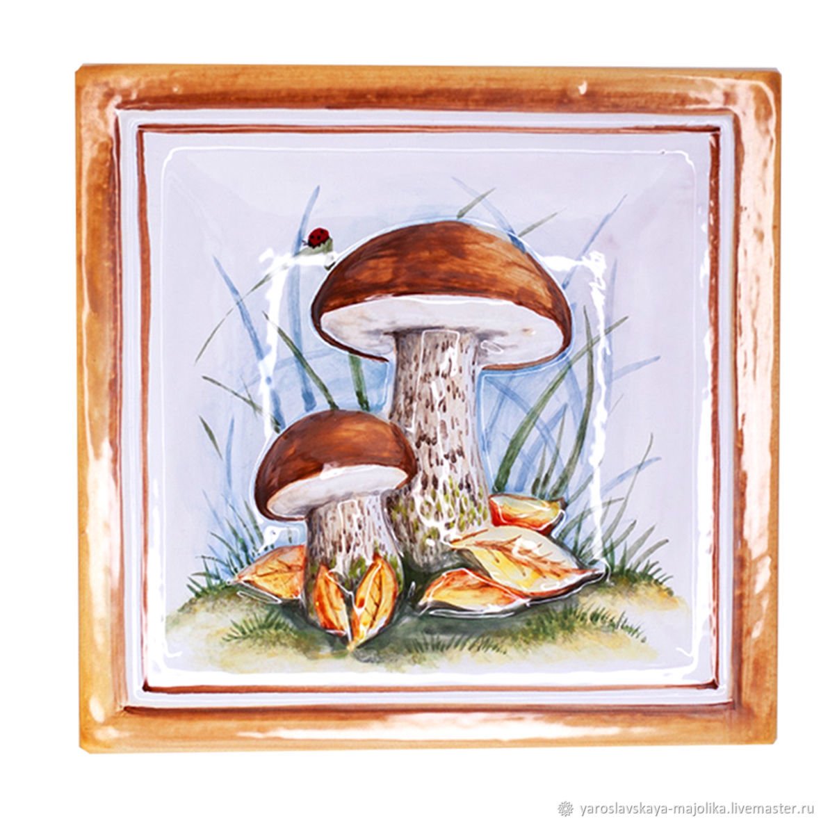 Гриб подберезовик на белом фоне