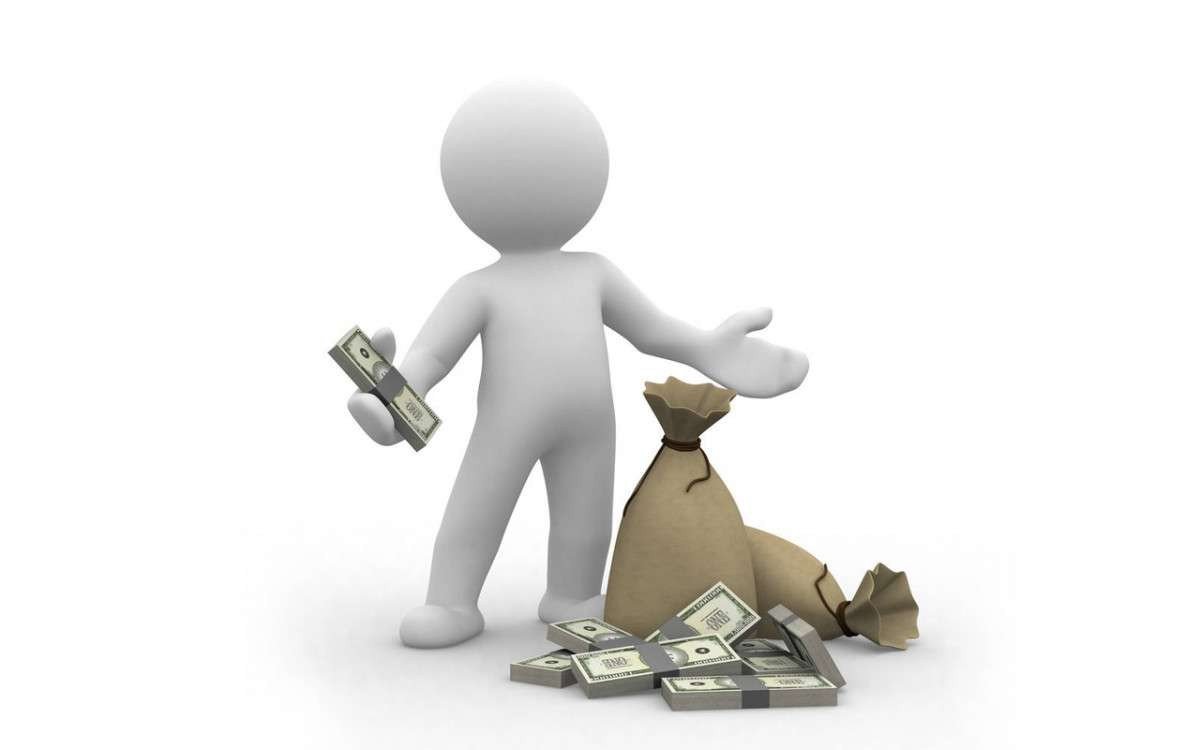 Человечек с монетами