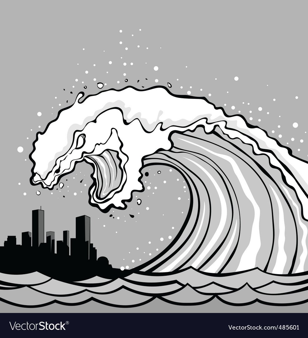 ЦУНАМИ раскраска