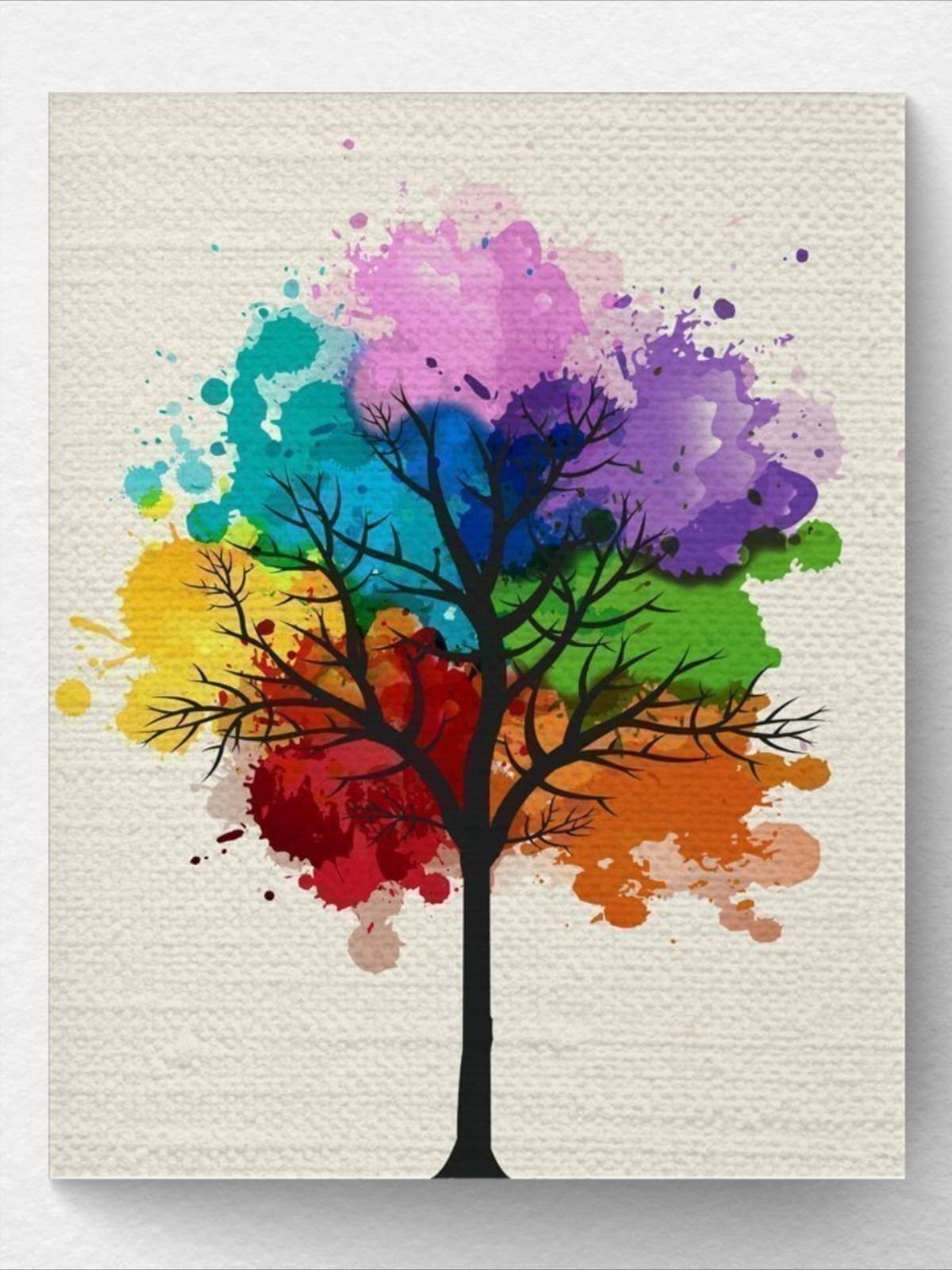 Красивое дерево красками