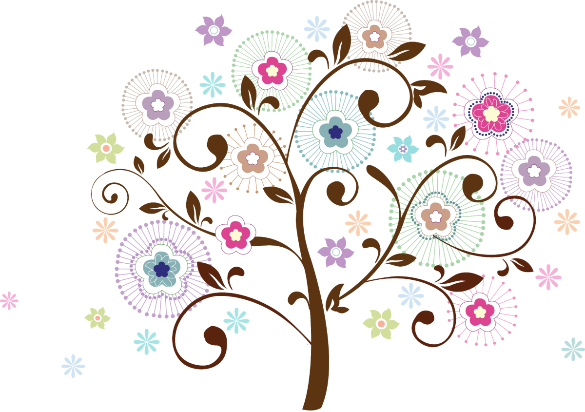 Дерево с завитушками