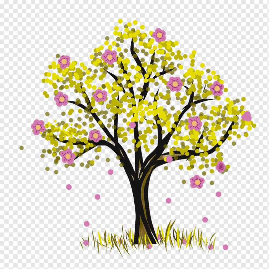 Дерево с животными на стену