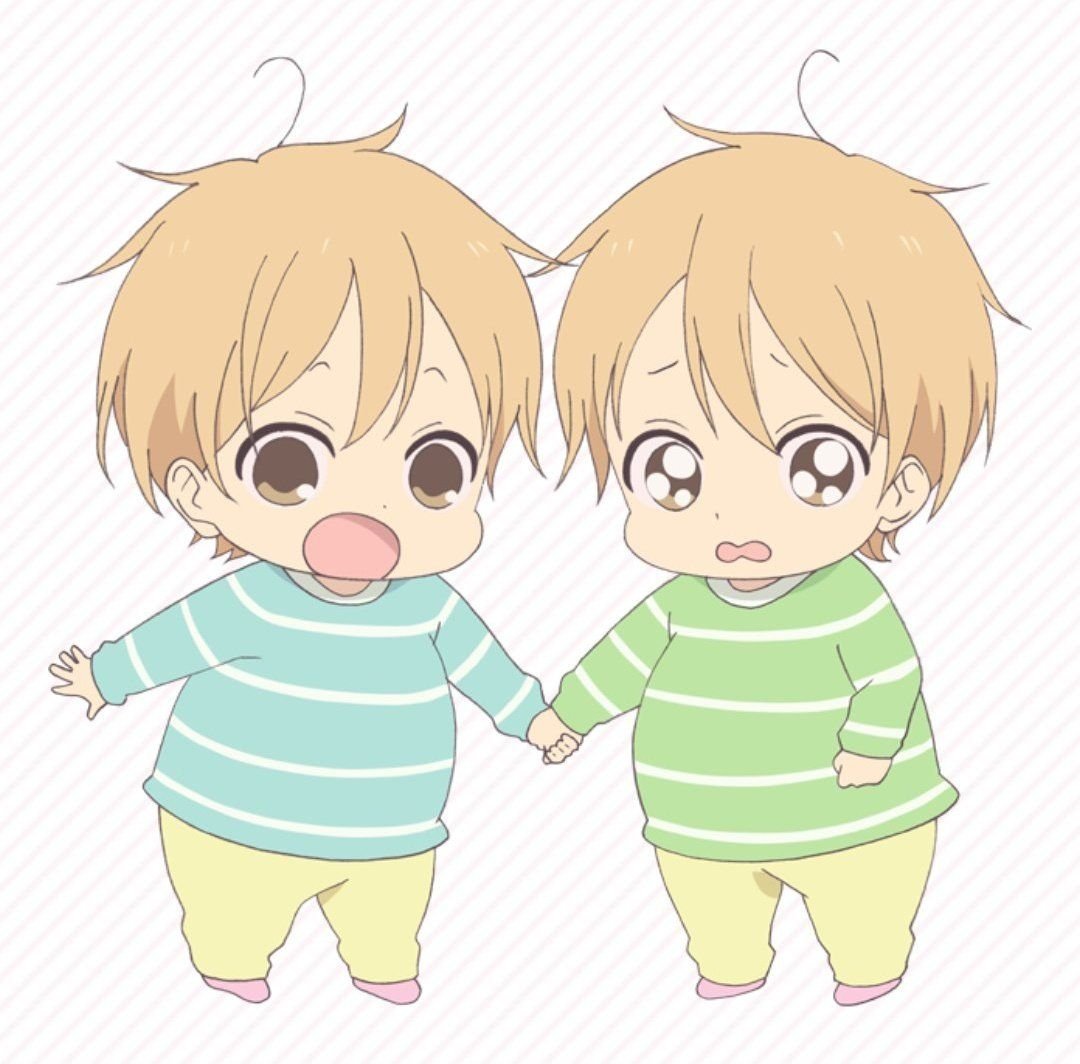 Школьные няни Казума и Такума