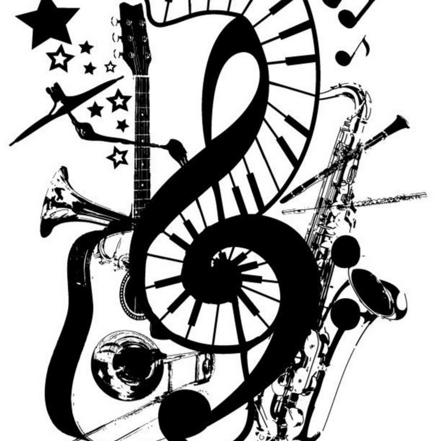 Стилизованные музыкальные инструменты