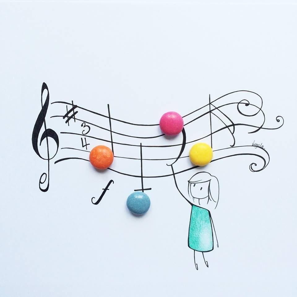 Нотки человечки