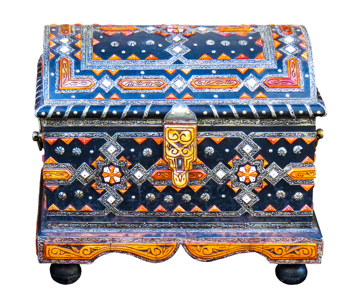 Сундук золота вектор