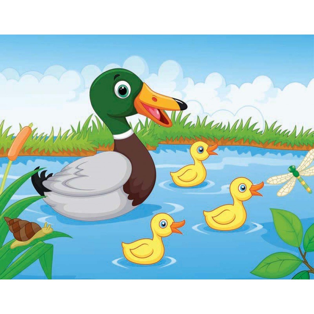 Утка с утятами