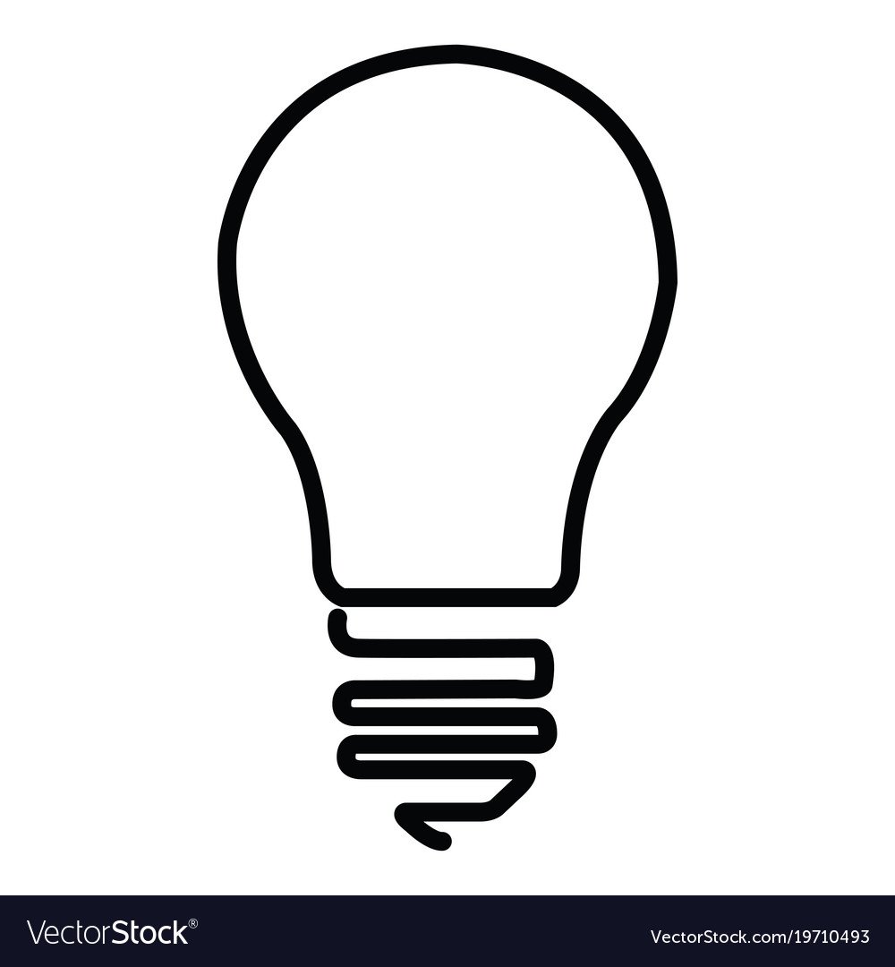 Включенная и выключенная лампочка силуэт