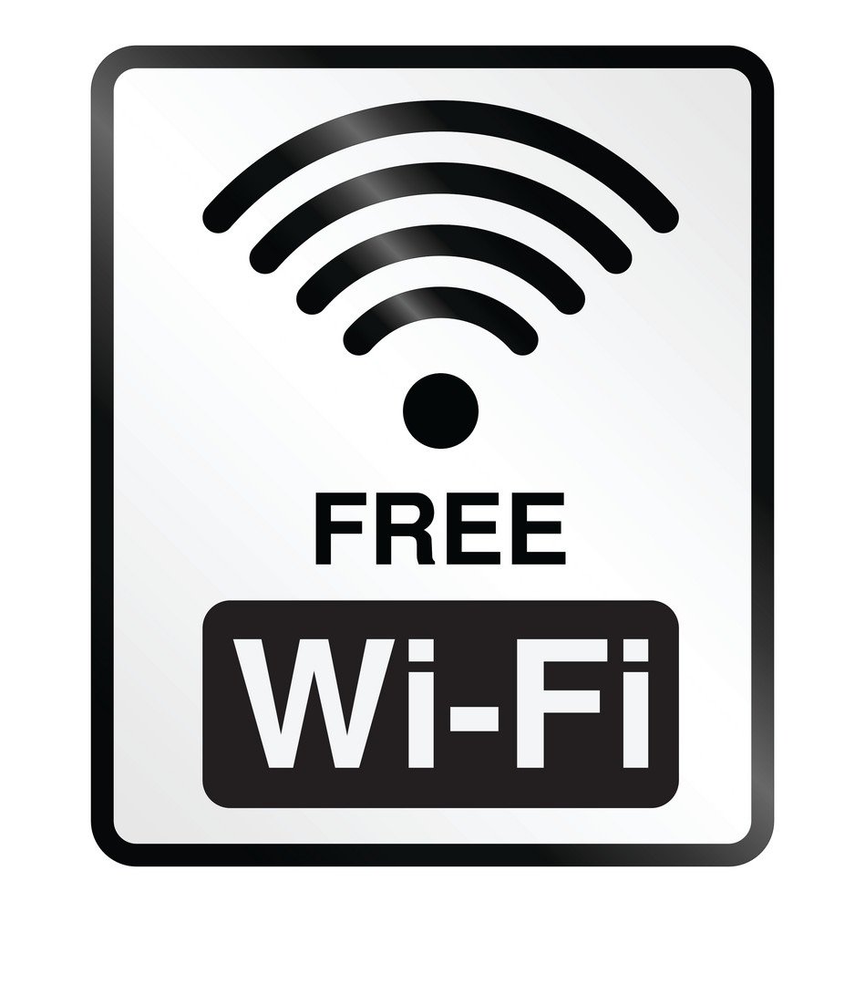 Табличка вай фай в отеле