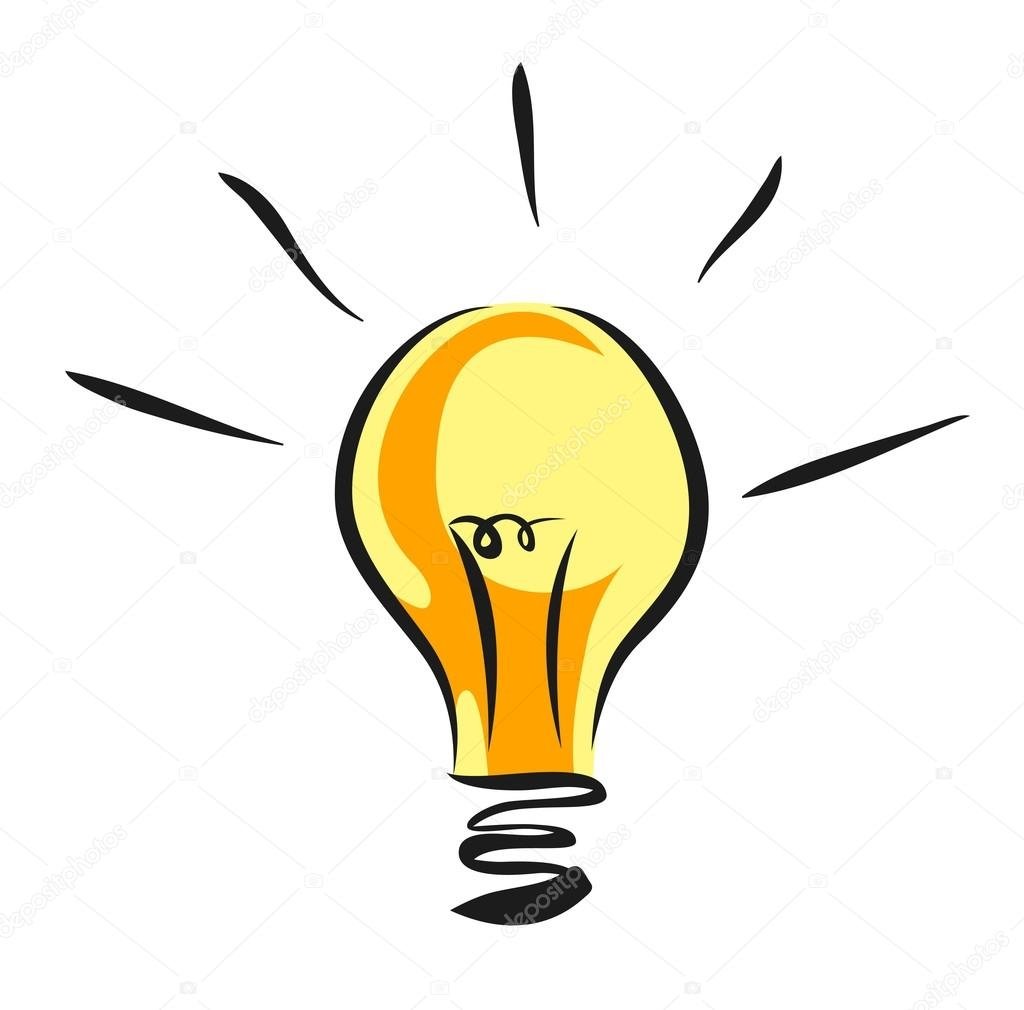 Лампочка карикатура