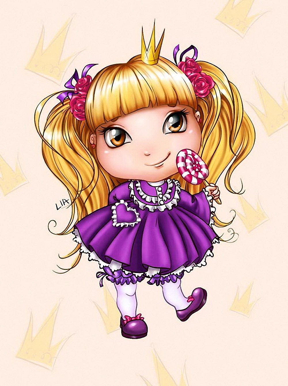 Аппликация для малышей принцессы