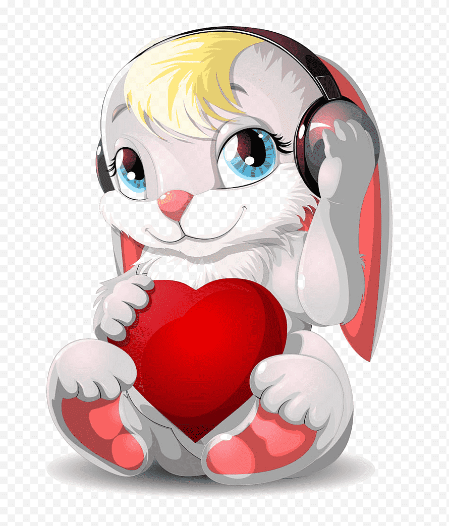 Кролик с сердечком