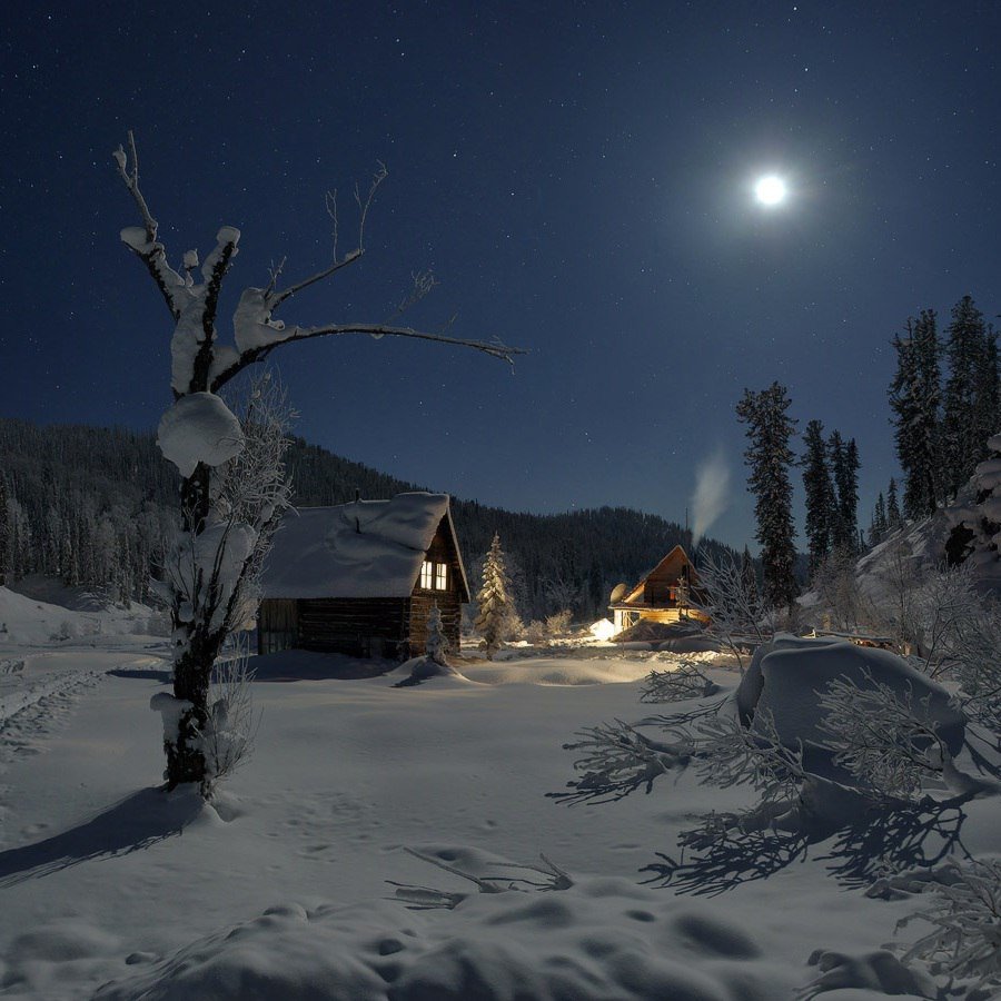 Ночь иллюстрация