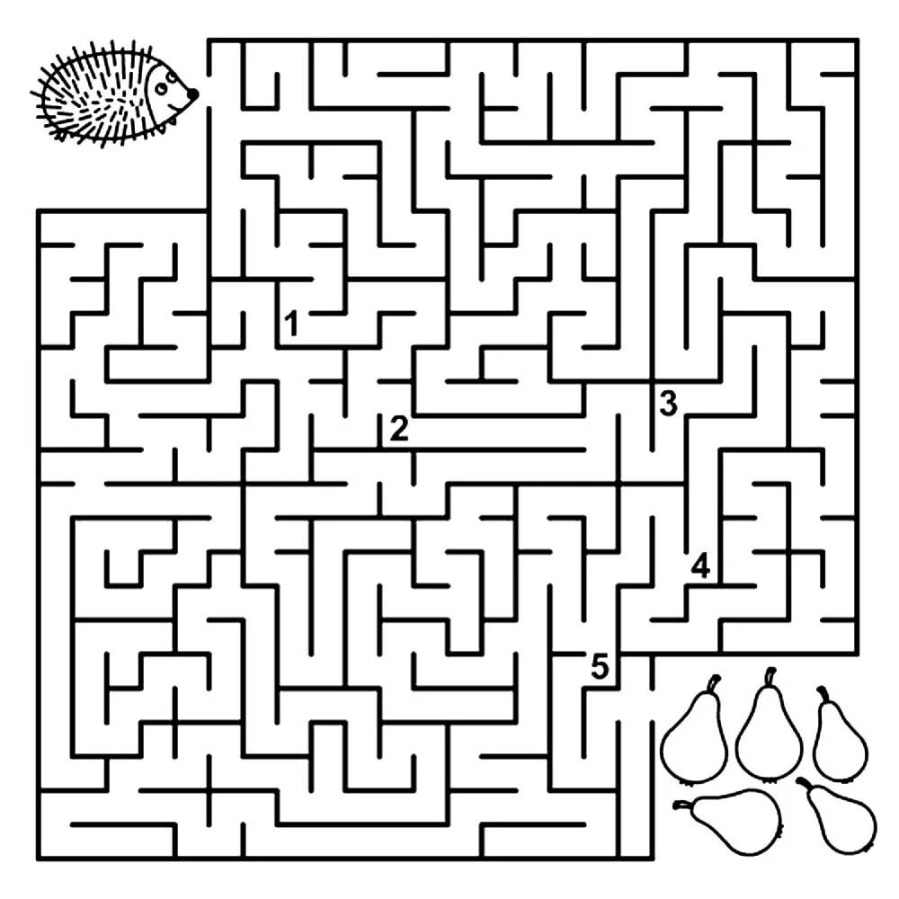 Развивающие задания для детей Лабиринт