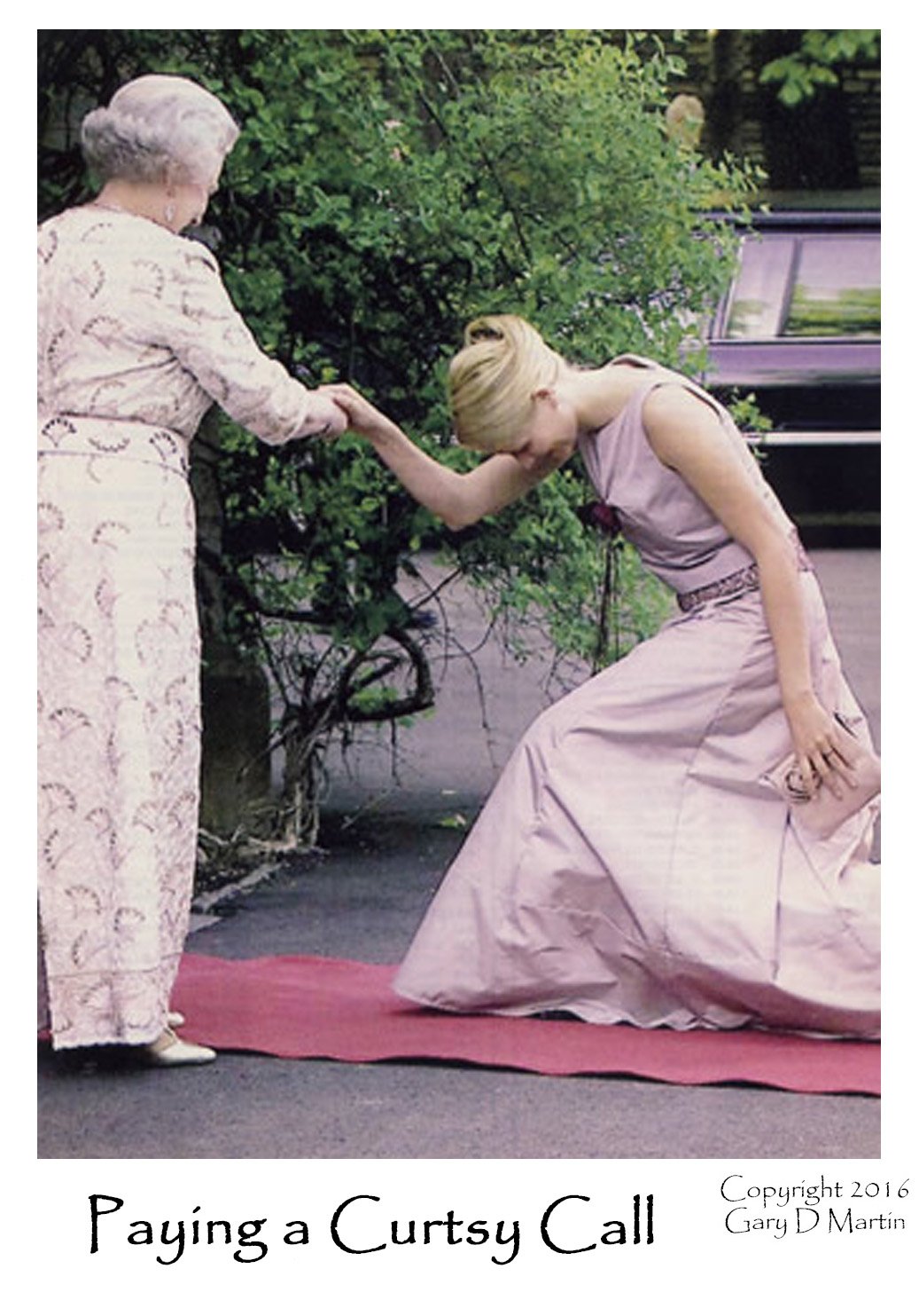 Поклон Реверанс перед королевой