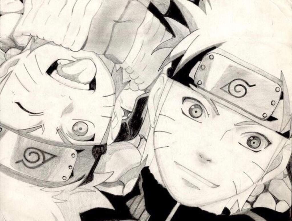 Аниме Наруто чб