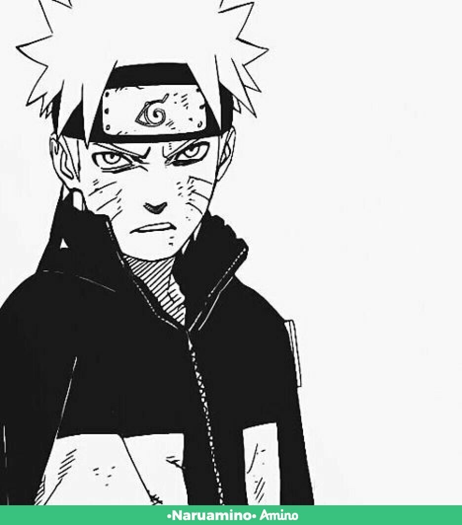 Наруто Узумаки чб