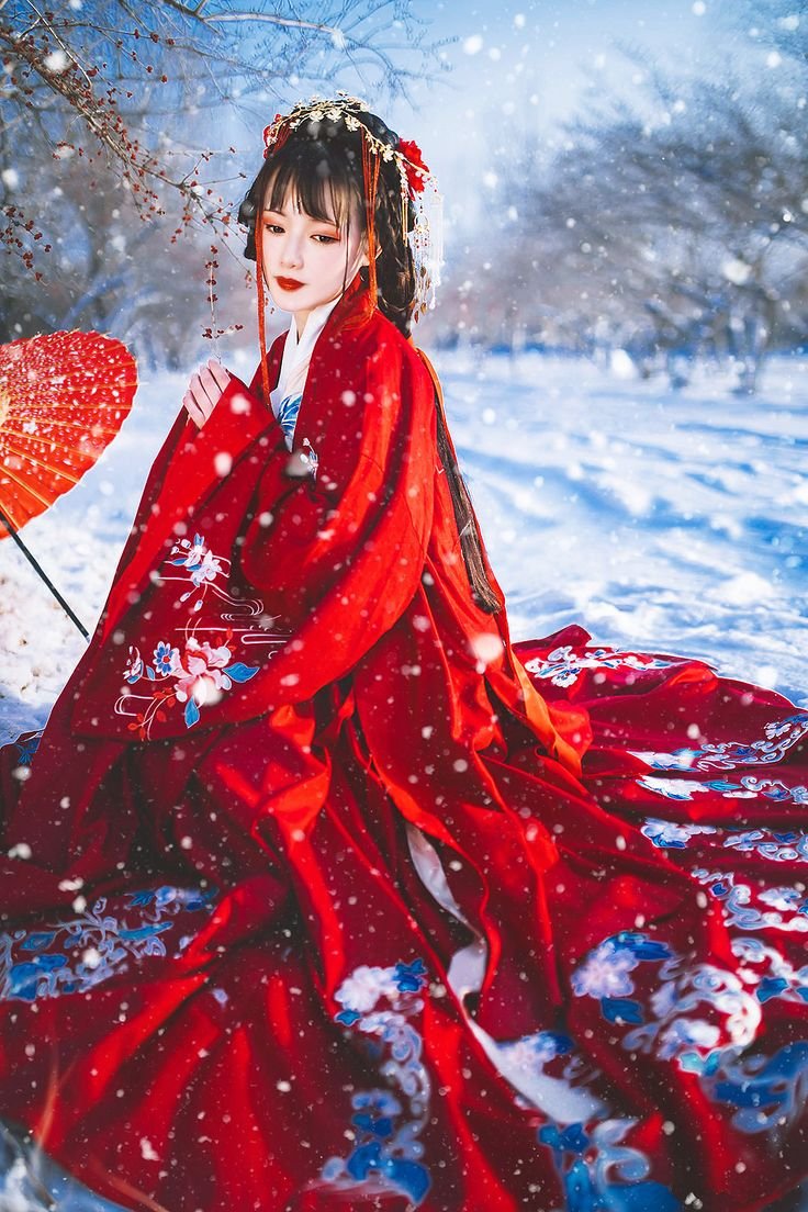 Китайское Ханьфу зимнее