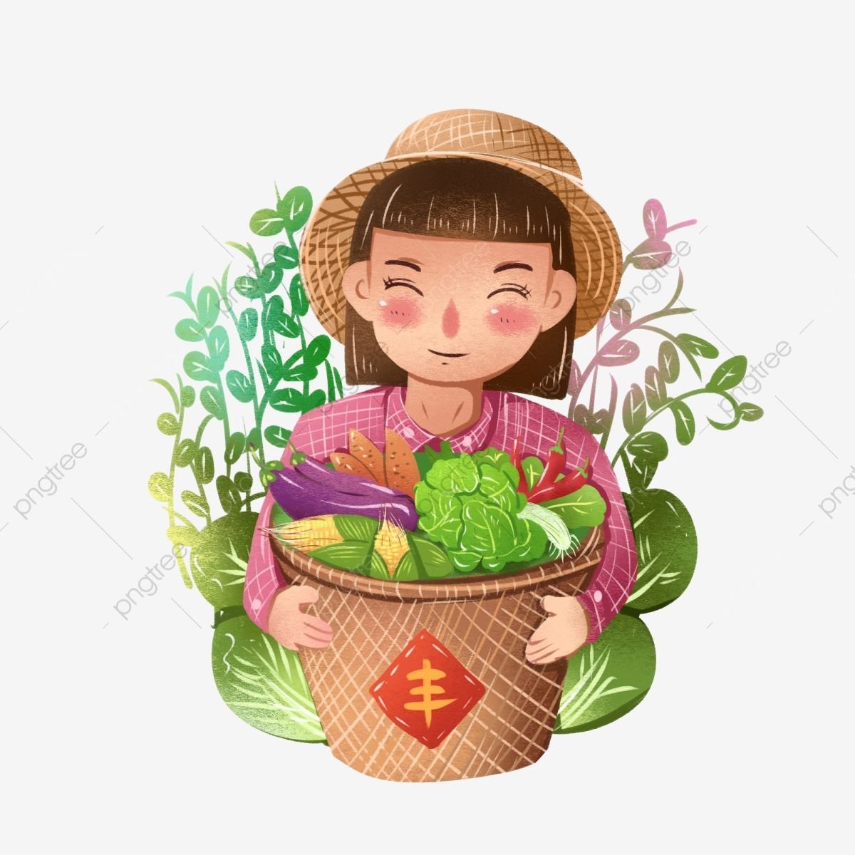 Фон овощеводы мелкие значки картинка рисунок