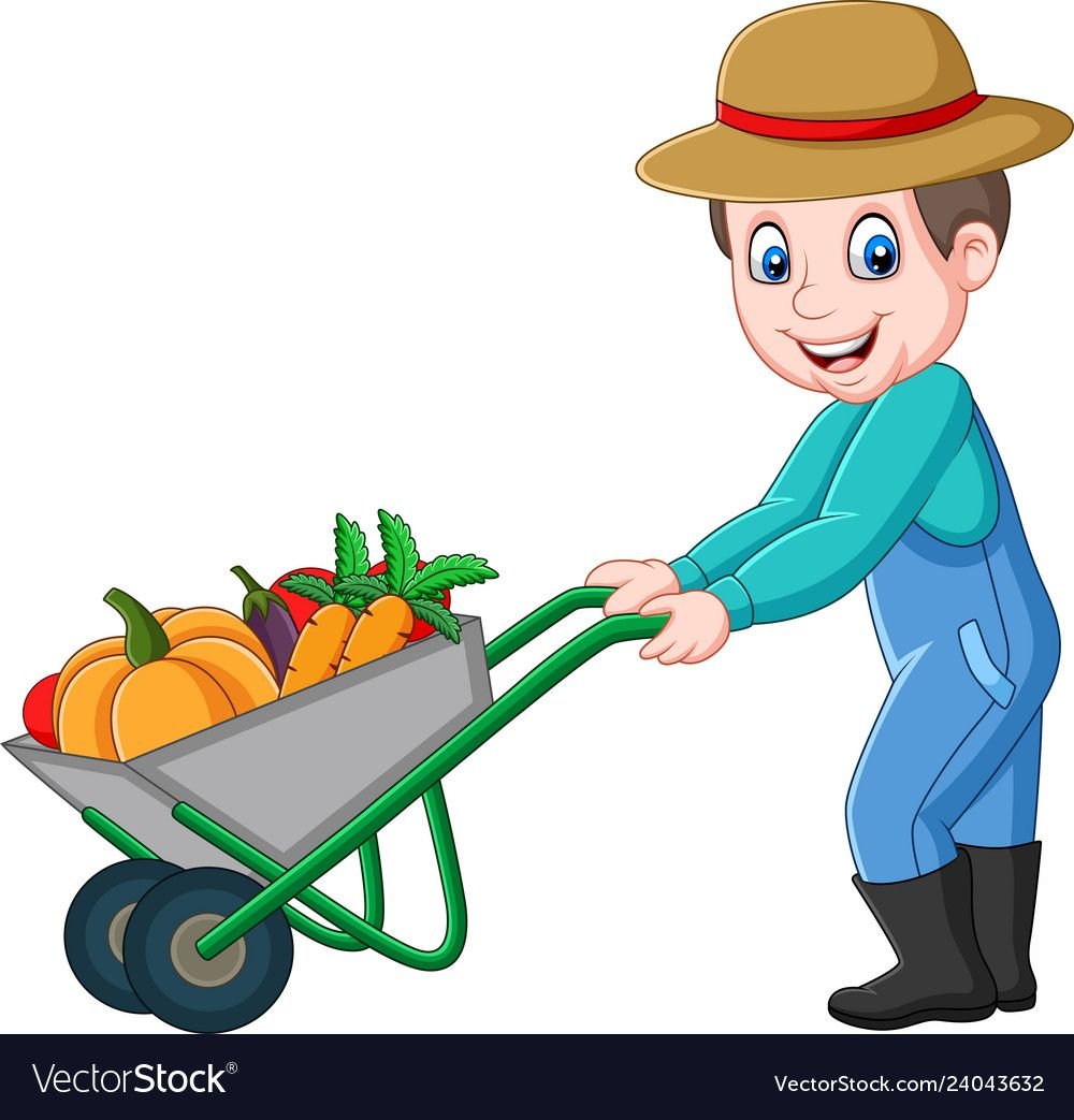 Тачка с овощами