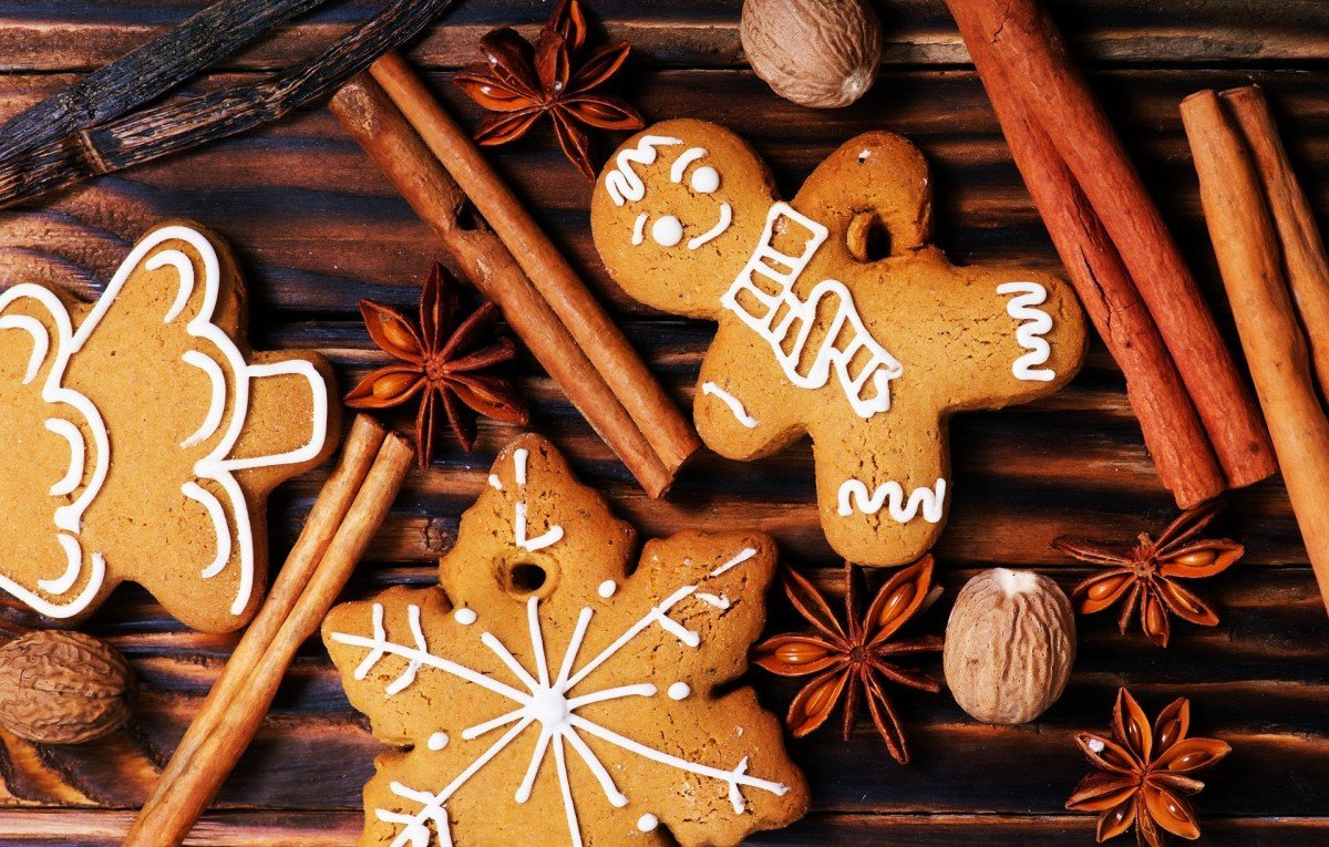 Новогодний пряник человечек рисунок