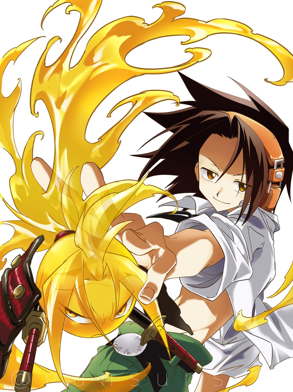 Шаман Кинг йо Асакура арт