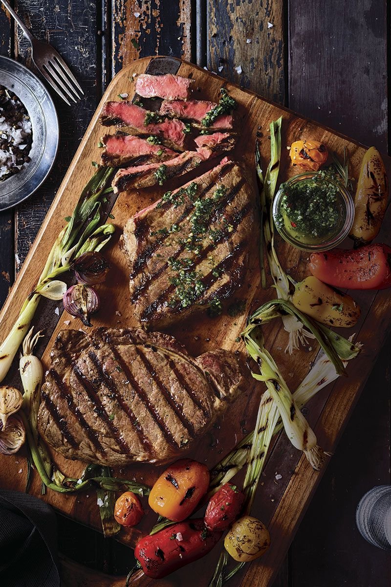 Стейк Рибай на гриле