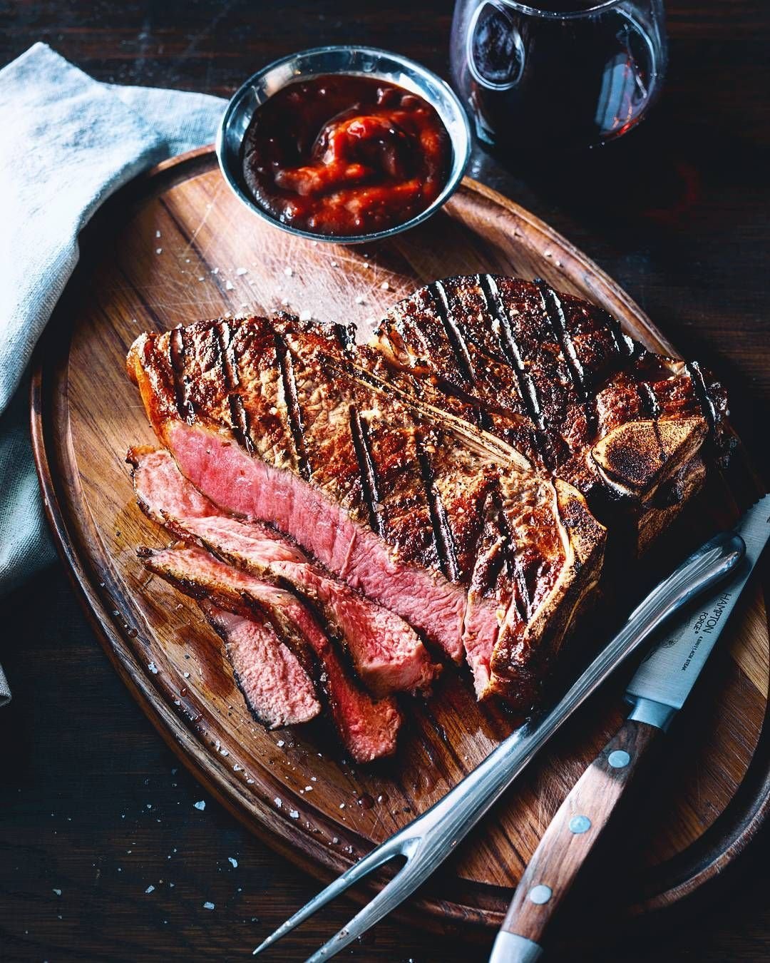 Стейк Рибай на гриле