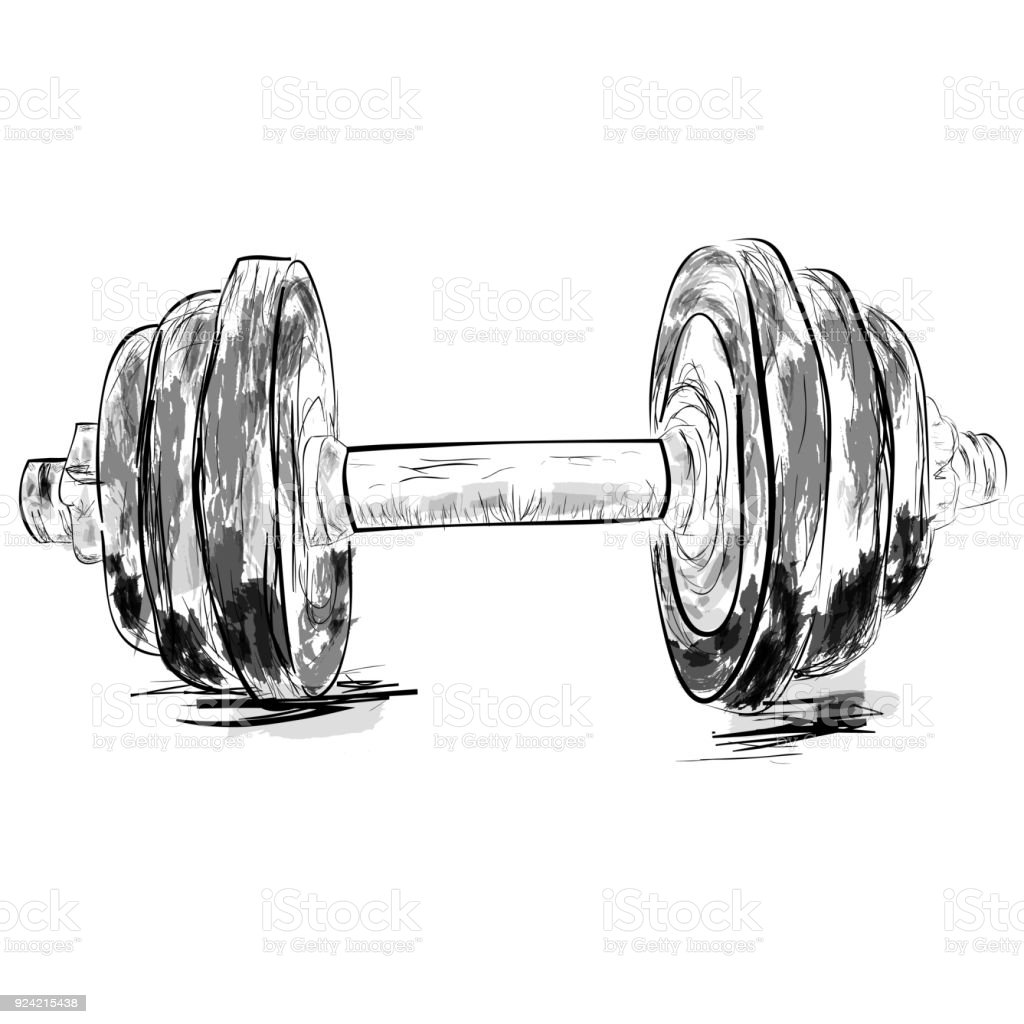 Эскиз гантели
