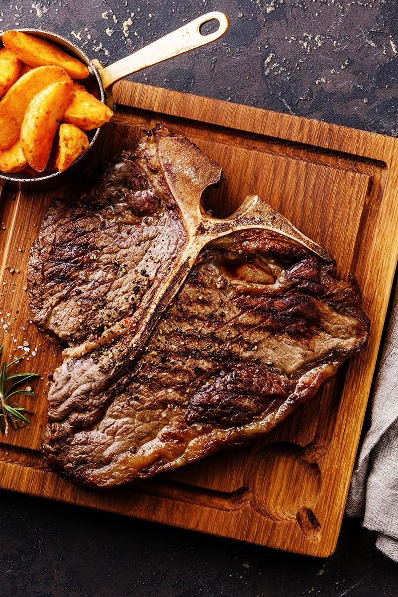 Стейк ти-Бон на гриле