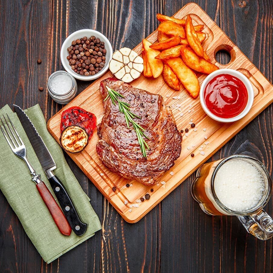 Еда вид сверху