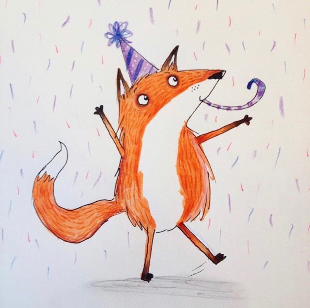 Смешные лисы рисунки