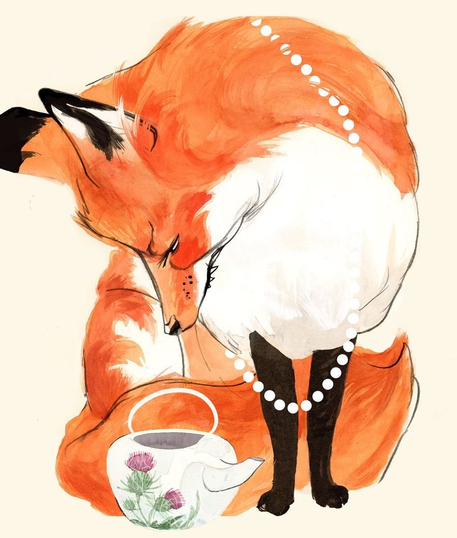 Бусы для лисички