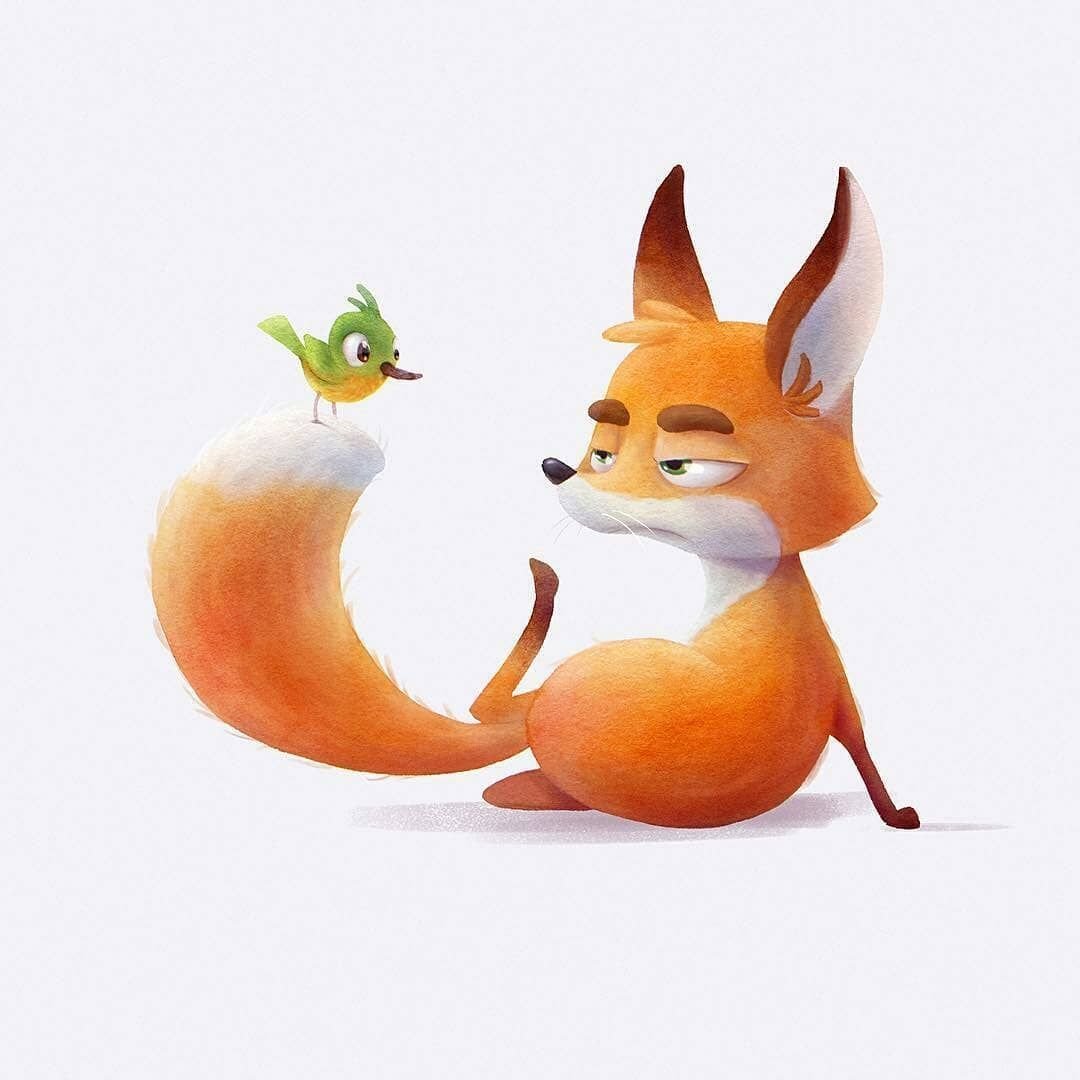 Лисенок иллюстрация