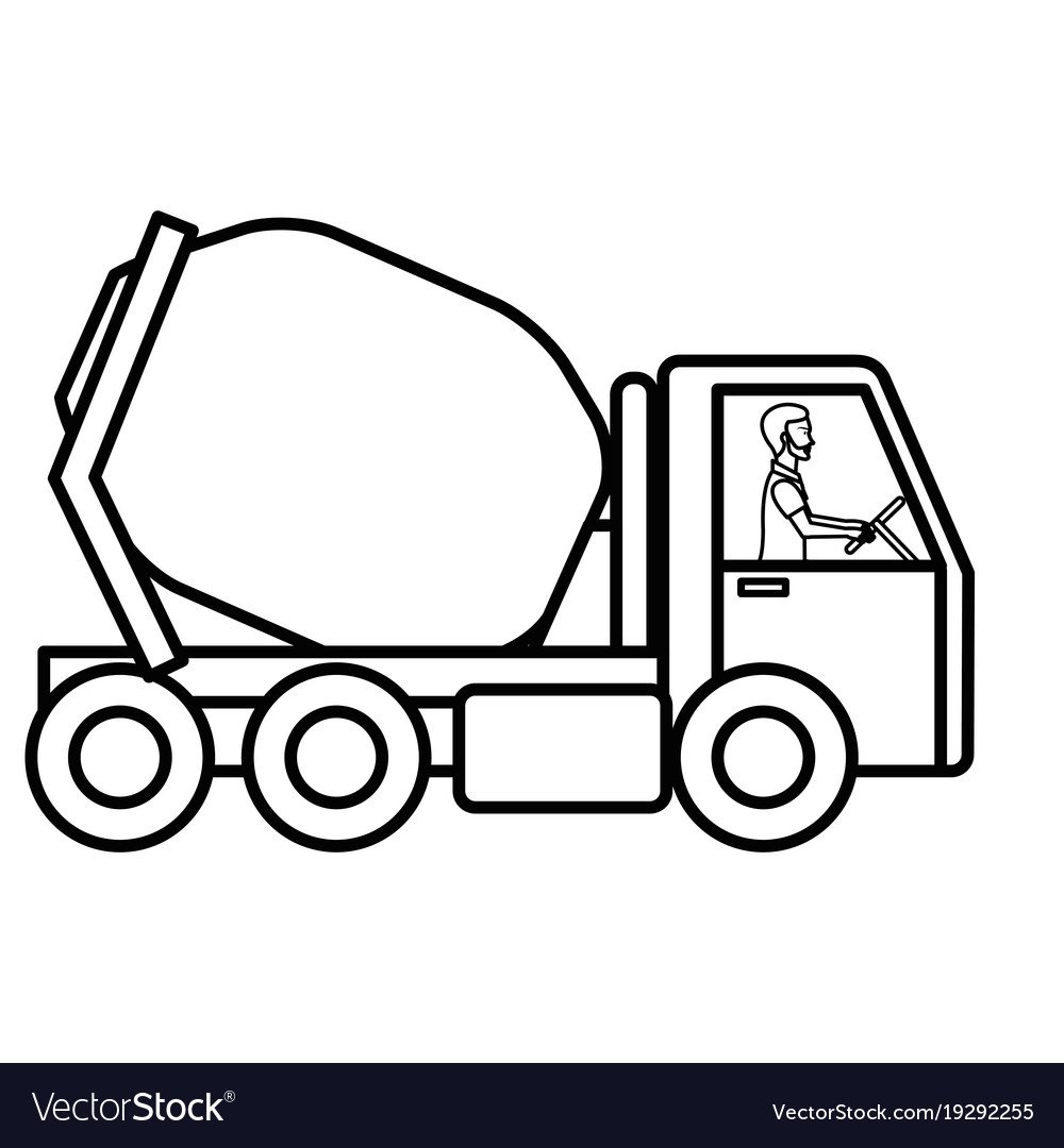 Мультяшные картинки бетона мешалка