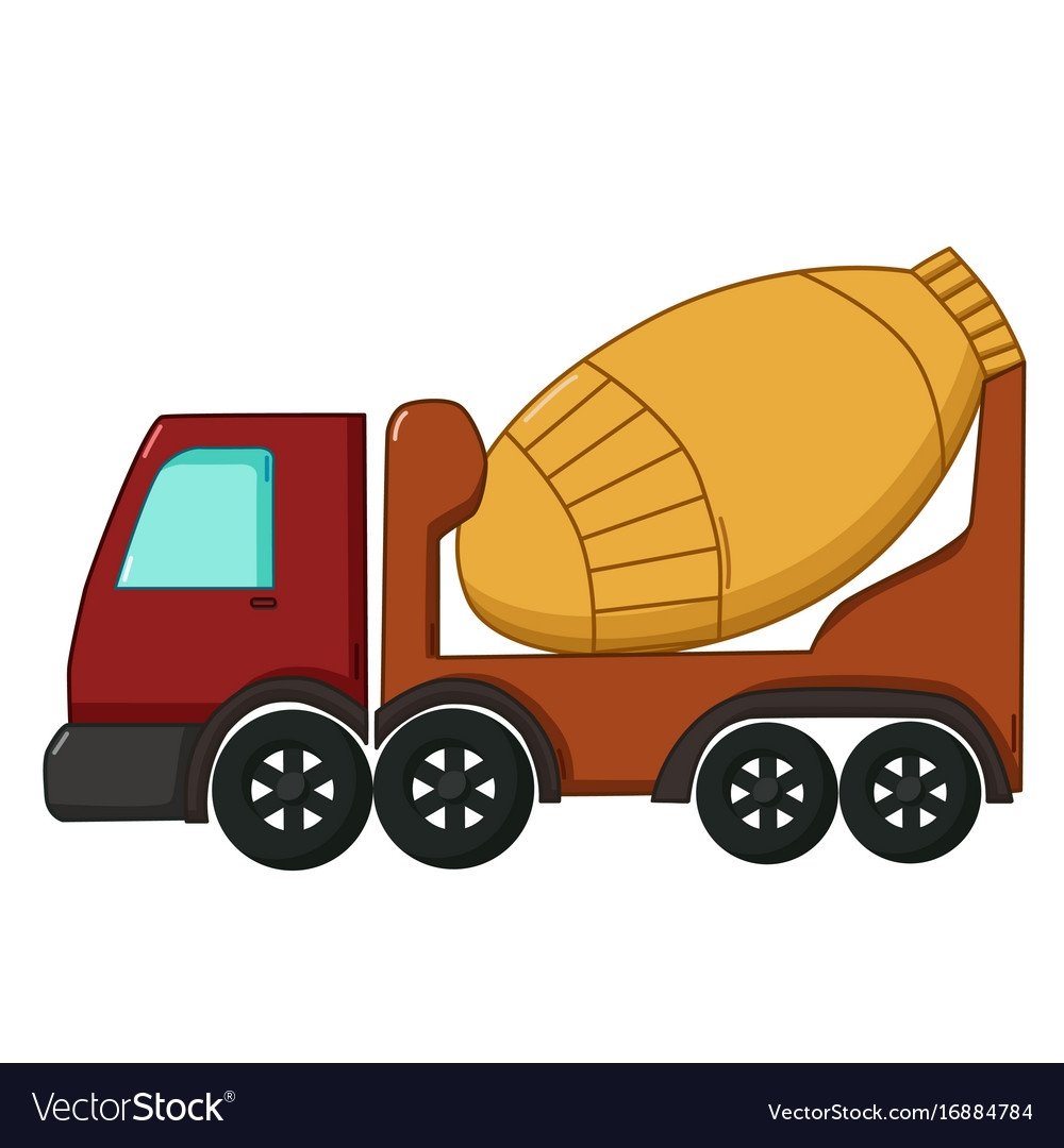 Бетономешалка картинка для детей