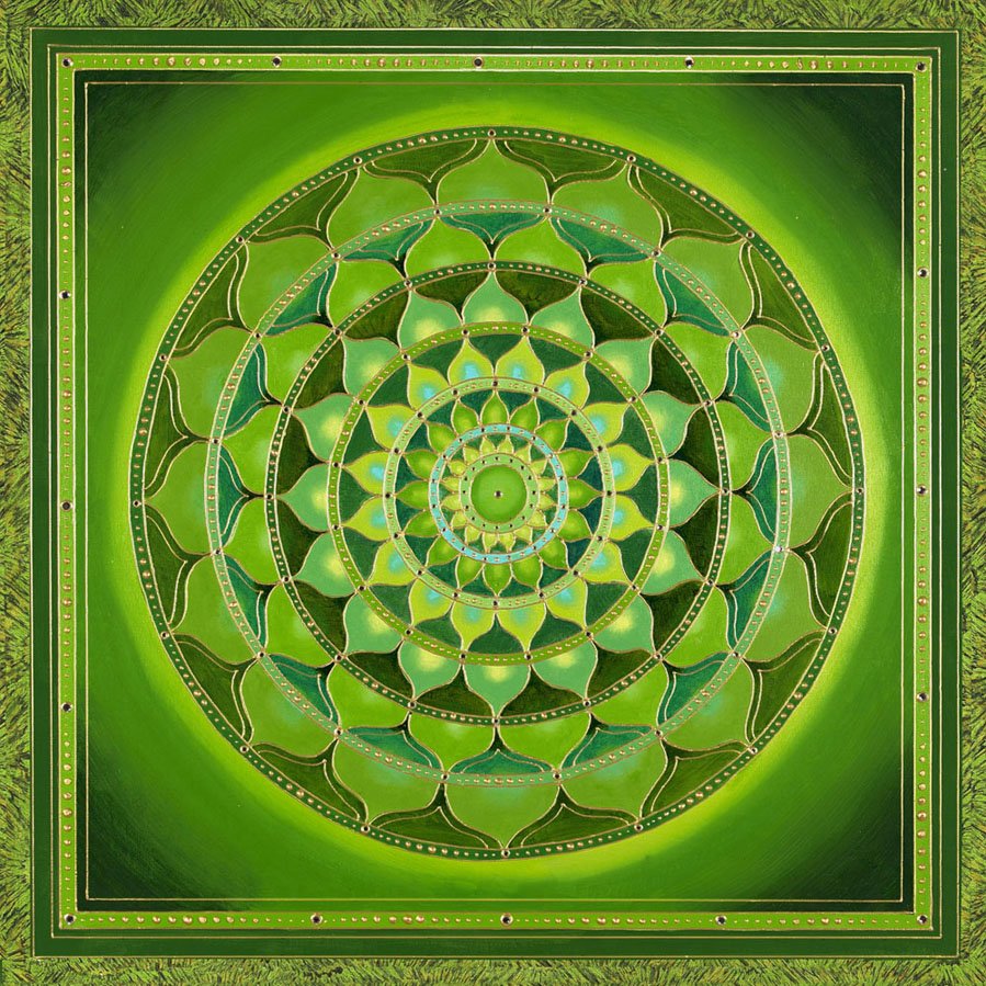 Сердечная чакра Анахата Мандала