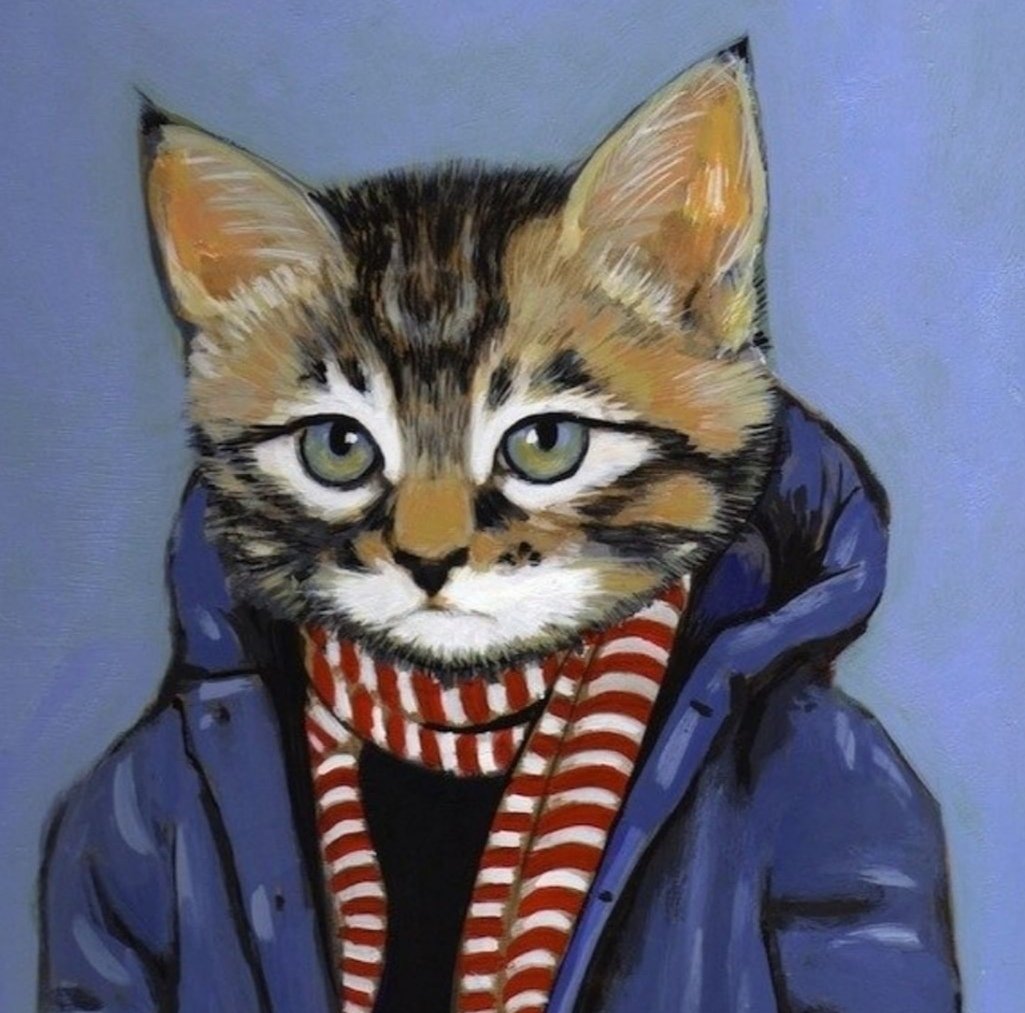 Кот персик Стикеры