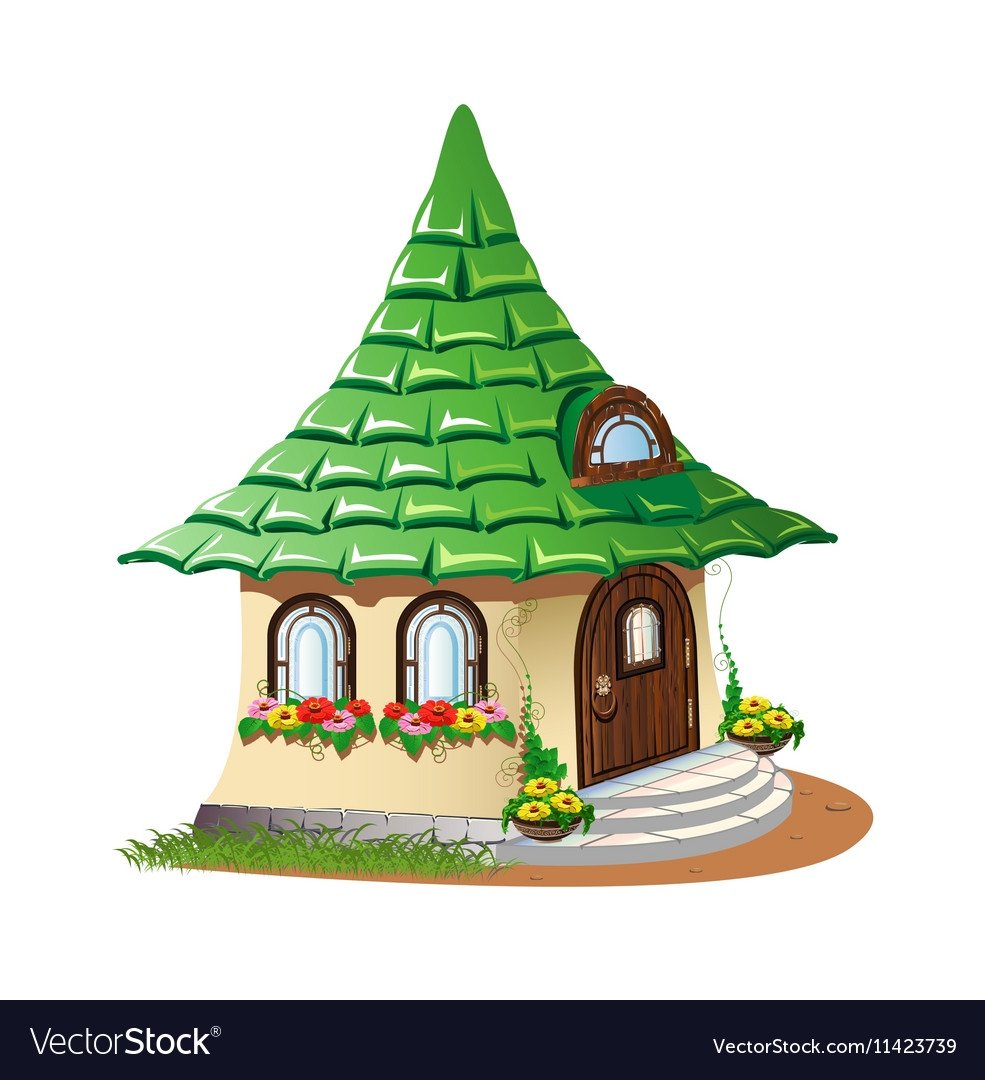 Красный и синий домик