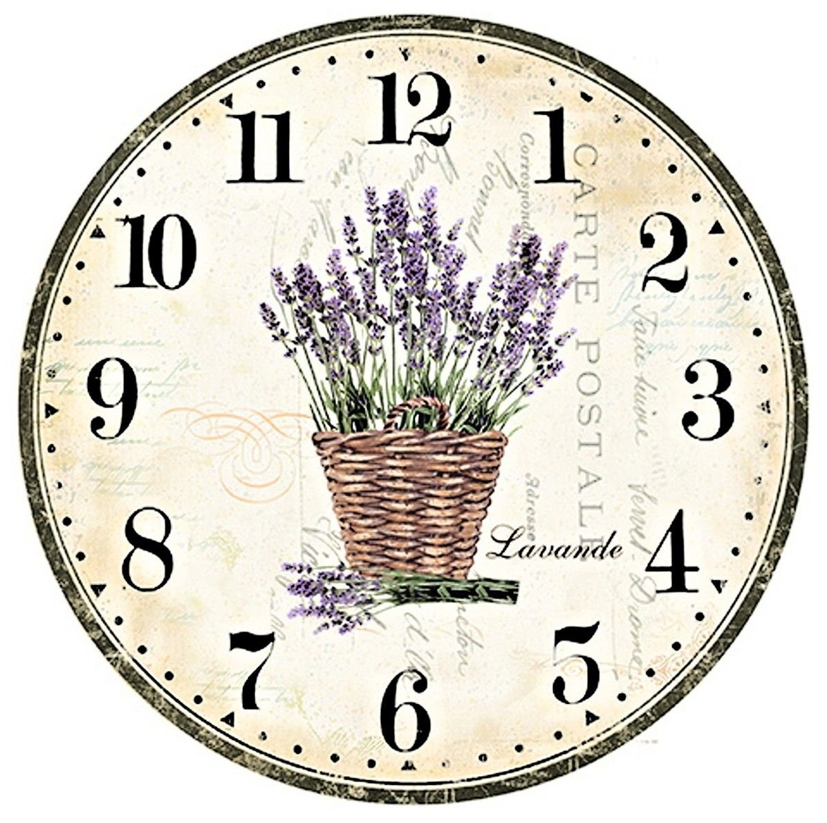 Часы акварель