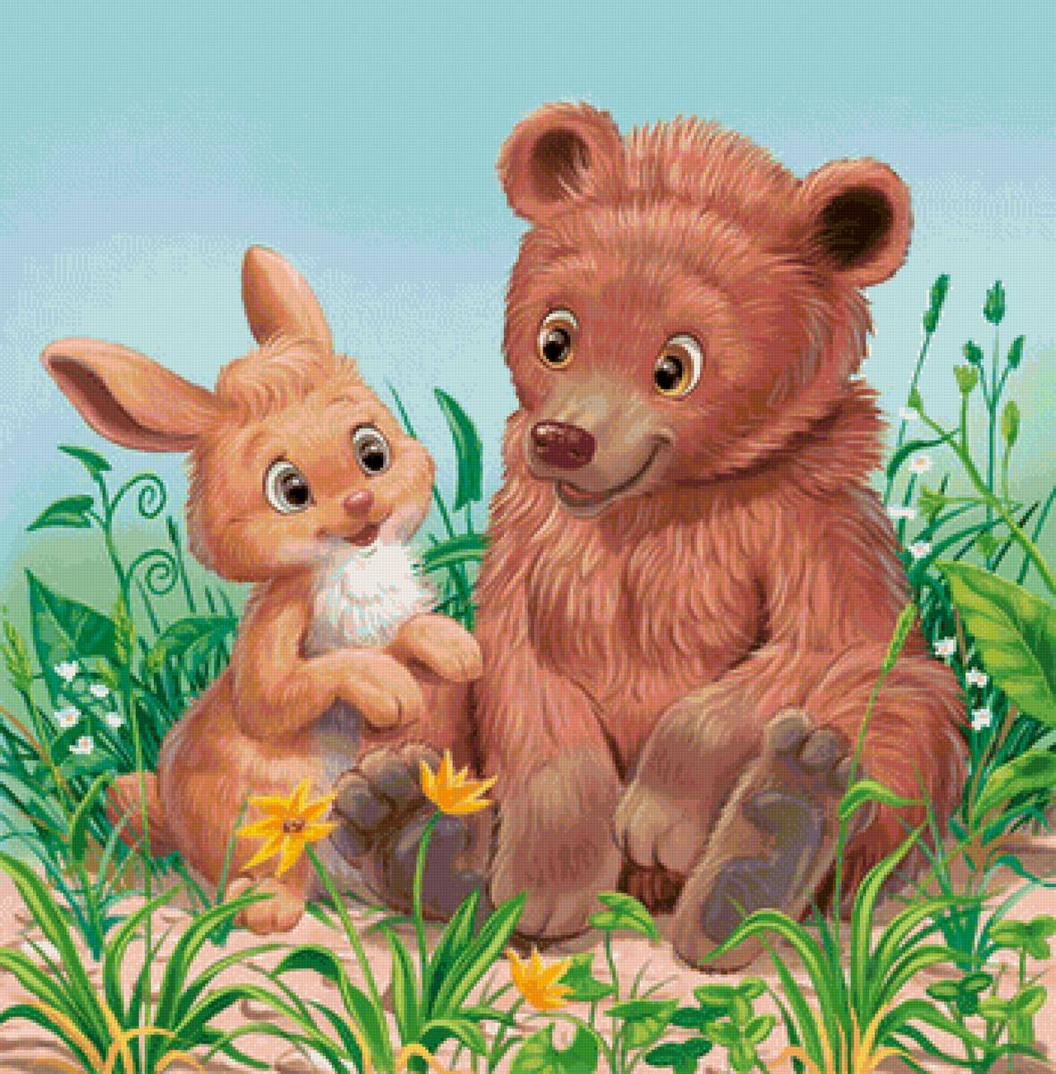 Герои сказки Теремок медведь