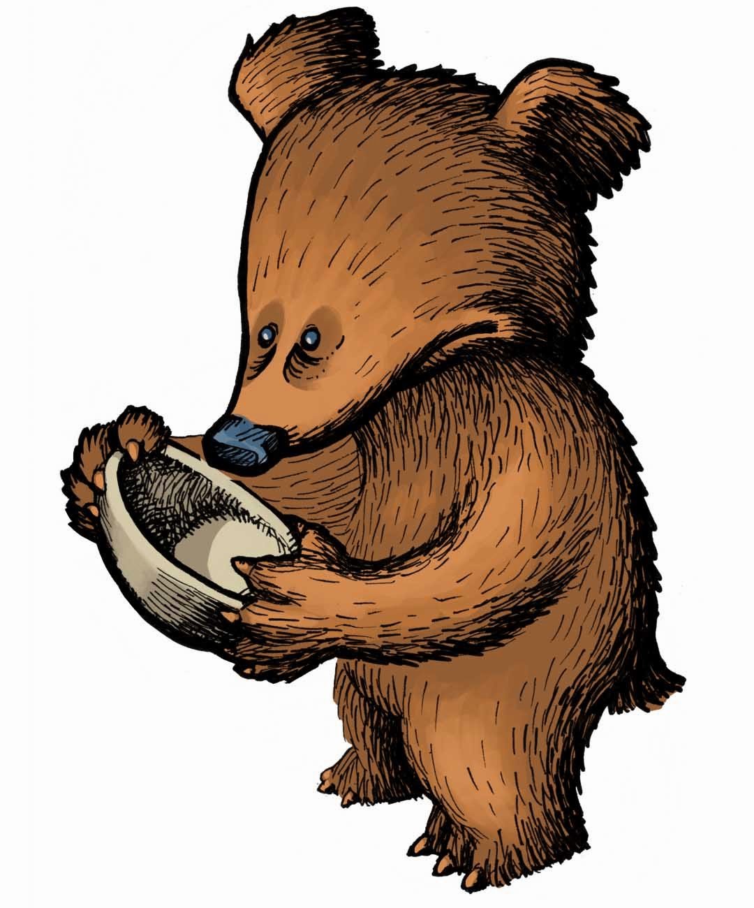 Мишка на горшке